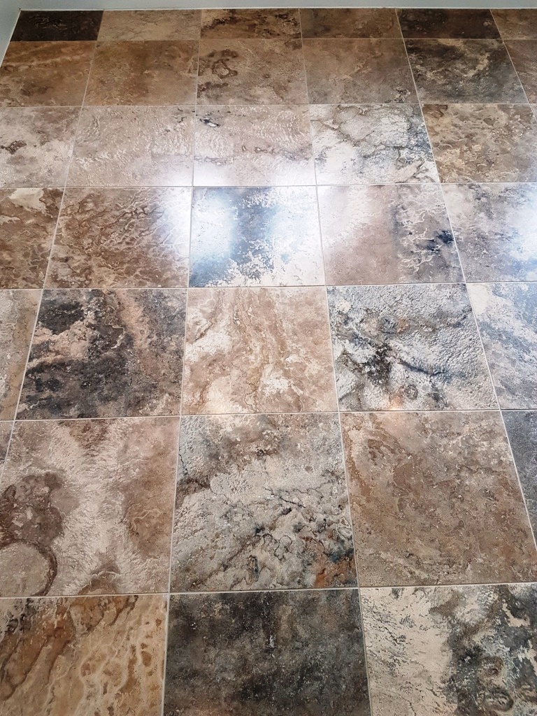 Jura Limestone Tiled Floor After renovation