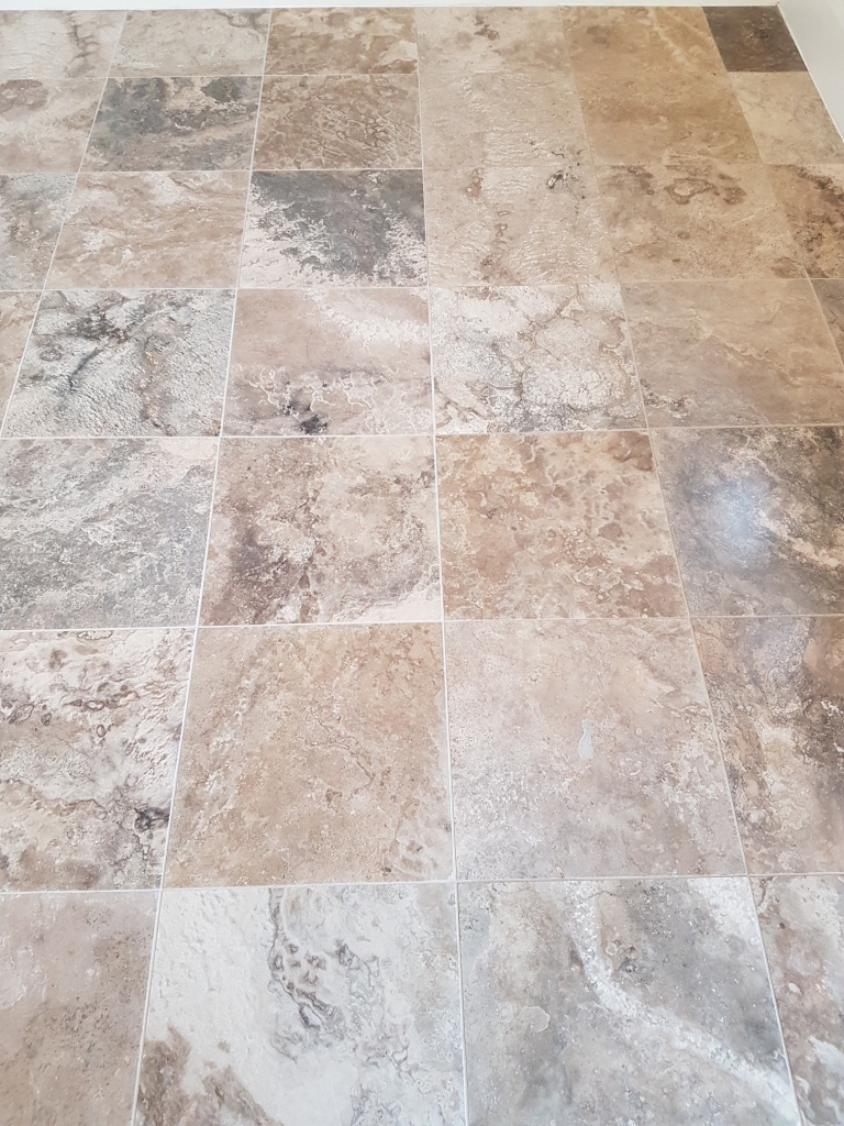 Jura Limestone Tiled Floor Before renovation