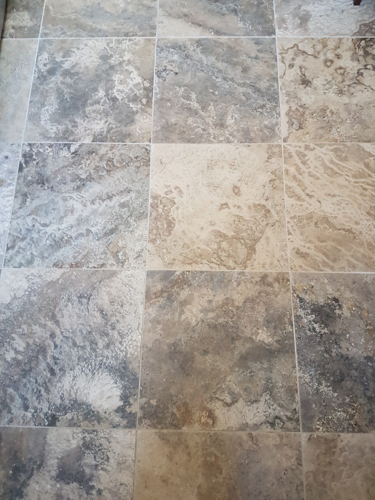 Jura Limestone Tiled Floor Before renovation