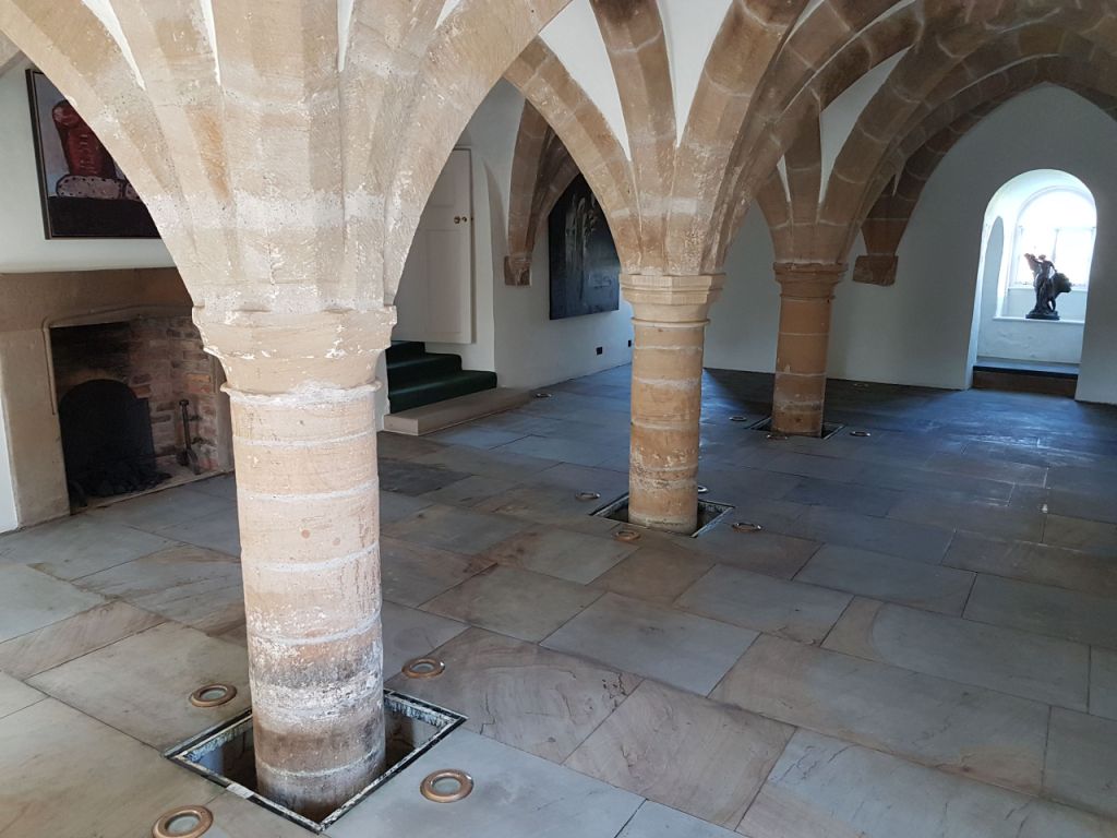 Sandstone Floor After Sealing 12th Century Undercroft Bedale