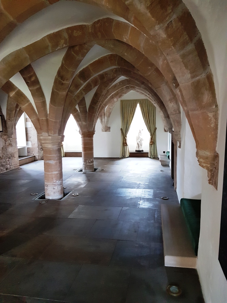 Sandstone Floor Before Cleaning 12th Century Undercroft Bedale