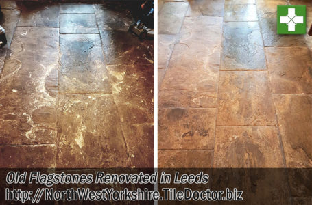 Restoring A Flagstone Tiled Kitchen Floor In Leeds North West