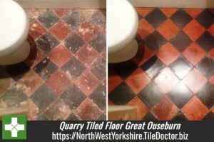 Quarry Tiled Floor Cleaned and Sealed in Great Ouseburn