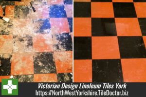 Victorian Design Linoleum Tiles Restored in York