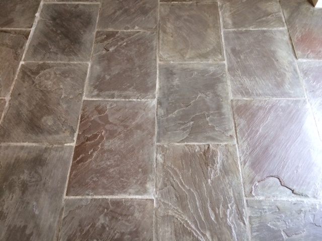 Indian Fossil Stone floor After Cleaning in Skipton