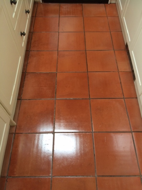 Spanish Terracotta Kitchen After Cleaning and Sealing Halifax