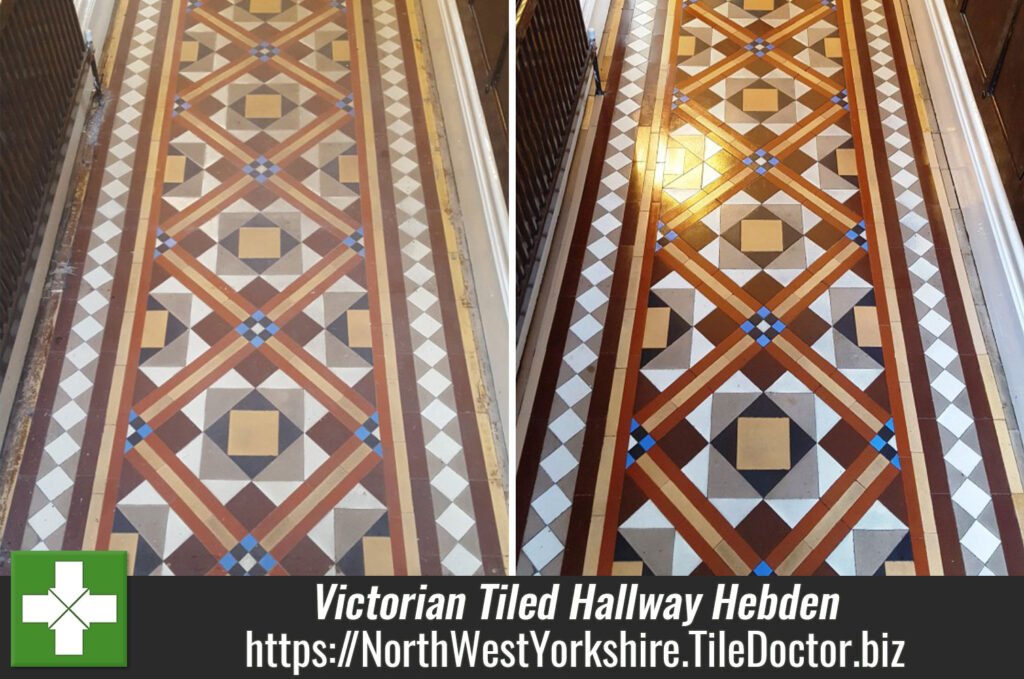 Restoring the Colour and Appearance of a Victorian Tiled Hallway in Hebden