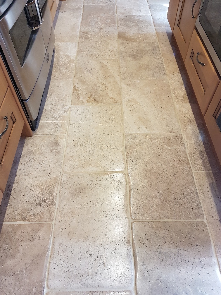 Bullnose Travertine During Cleaning Patley Bridge