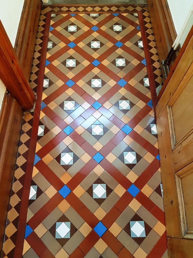 Victorian Tiled Hallway Floor After Cleaning York