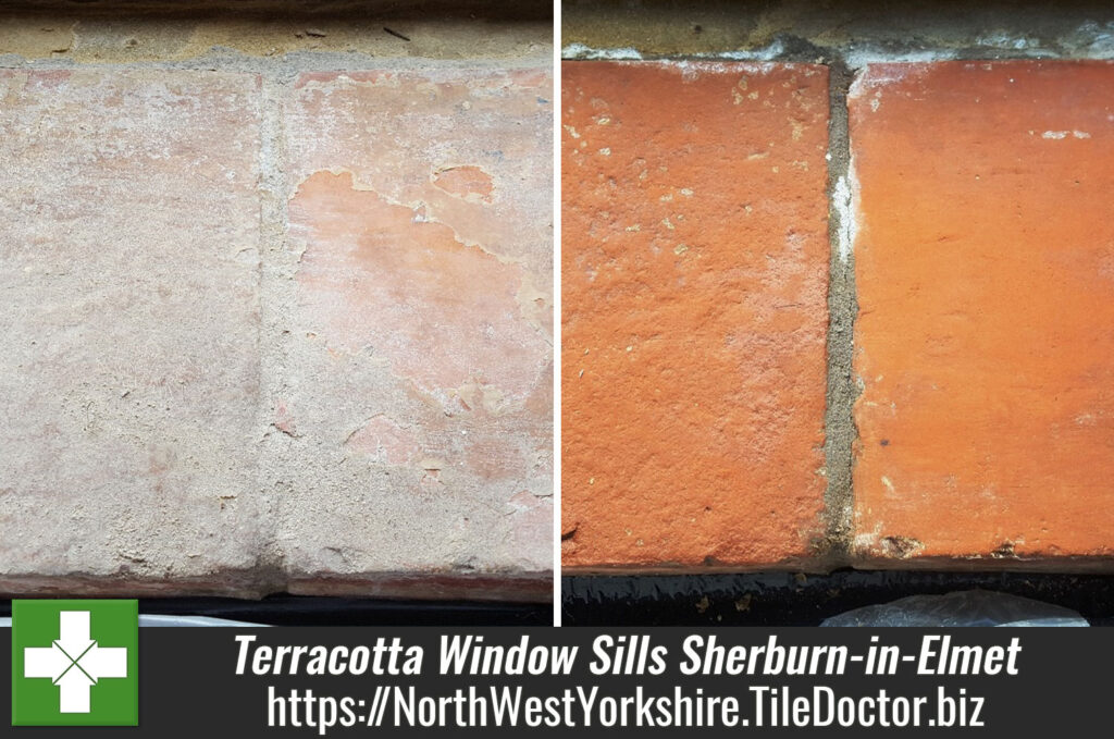 Ceramic Kitchen Floor Tiles and Terracotta Window Sills Restored in Sherburn-in-Elmet