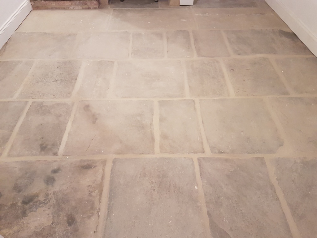 Yorkshire Stone Before Cleaning in East Morton