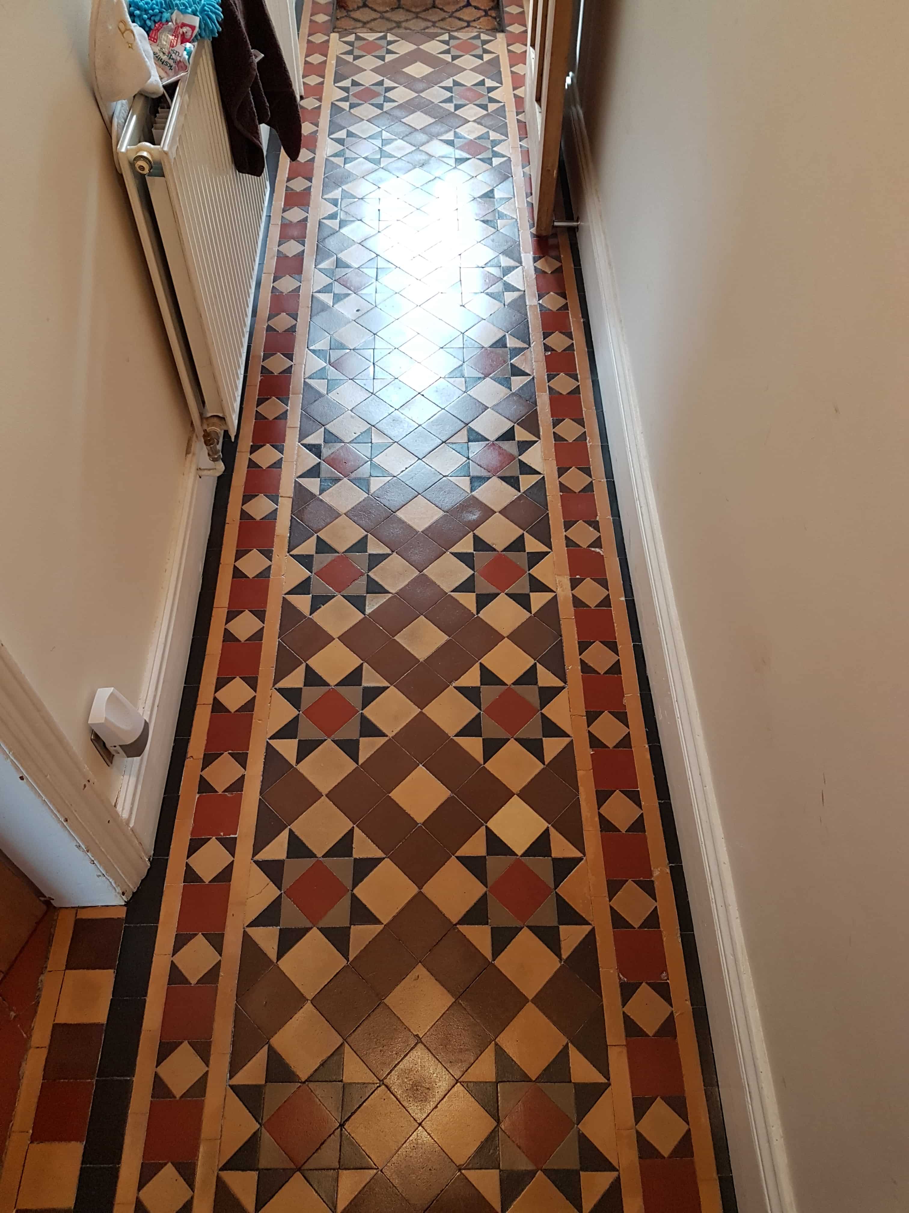 Victorian Tiled Hallway After Cleaning York