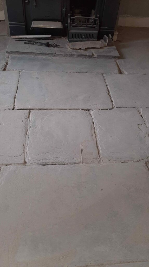 Flagstone Floor During Renovation Kirkstall Leeds