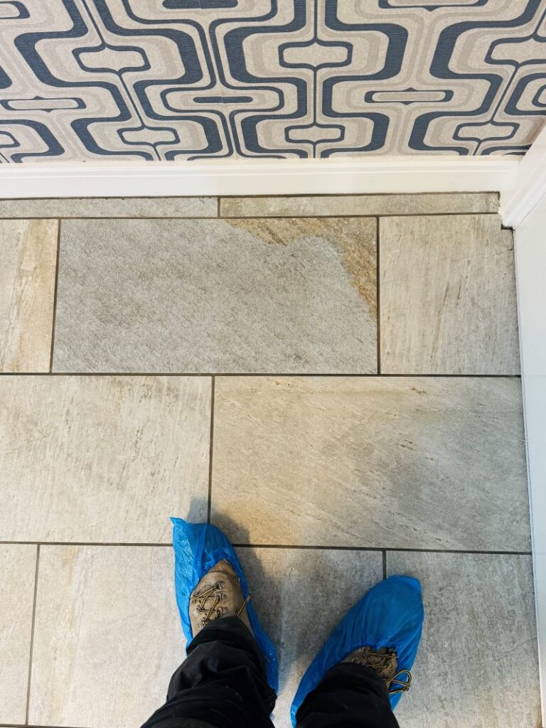 Porcelain Tiled Floor After Renovation Wakefield