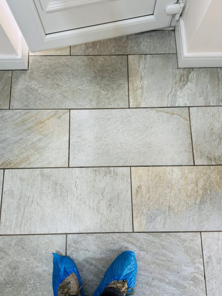 Porcelain Tiled Floor After Renovation Wakefield