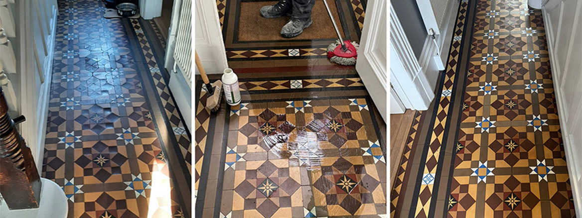 Restoring an Encaustic Tiled Victorian Hallway Floor in York
