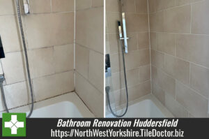 Mouldy Ceramic Bathroom Grout Renovation Huddersfield