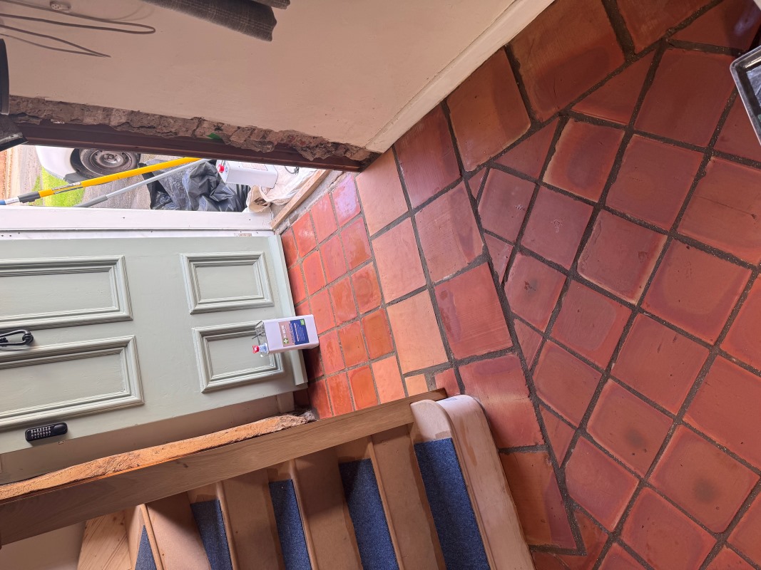 Old Terracotta Floor After Restoration Skirpenbeck